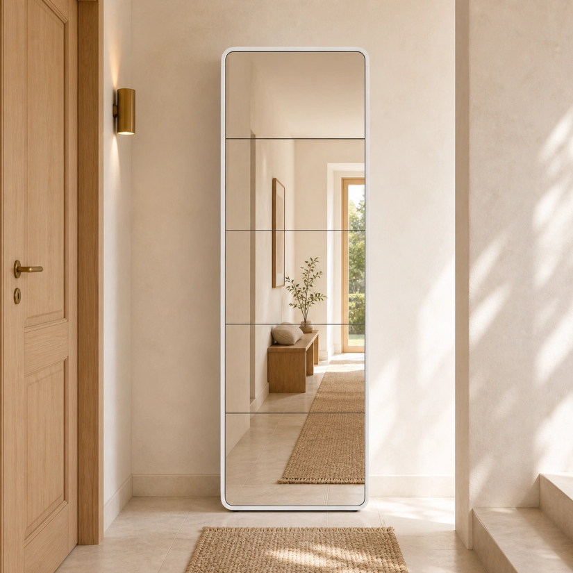 Slim 5 Mirror Shoe Cabinet