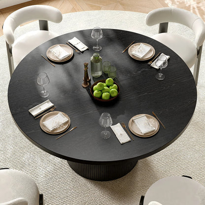 47-Inch Fluted Round Dining Table