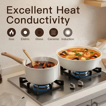 22-Piece Ceramic Nonstick Cookware Set