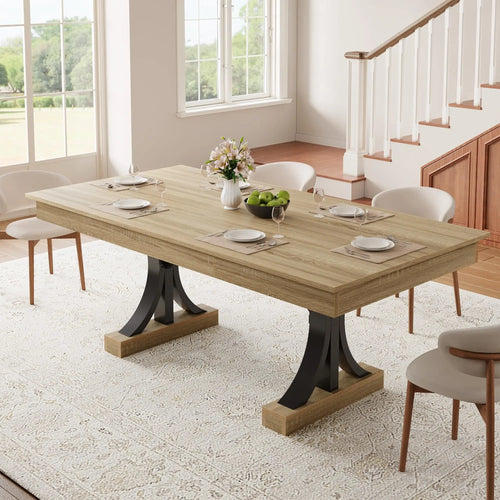 71-Inch Dining Table with 2 Drawers
