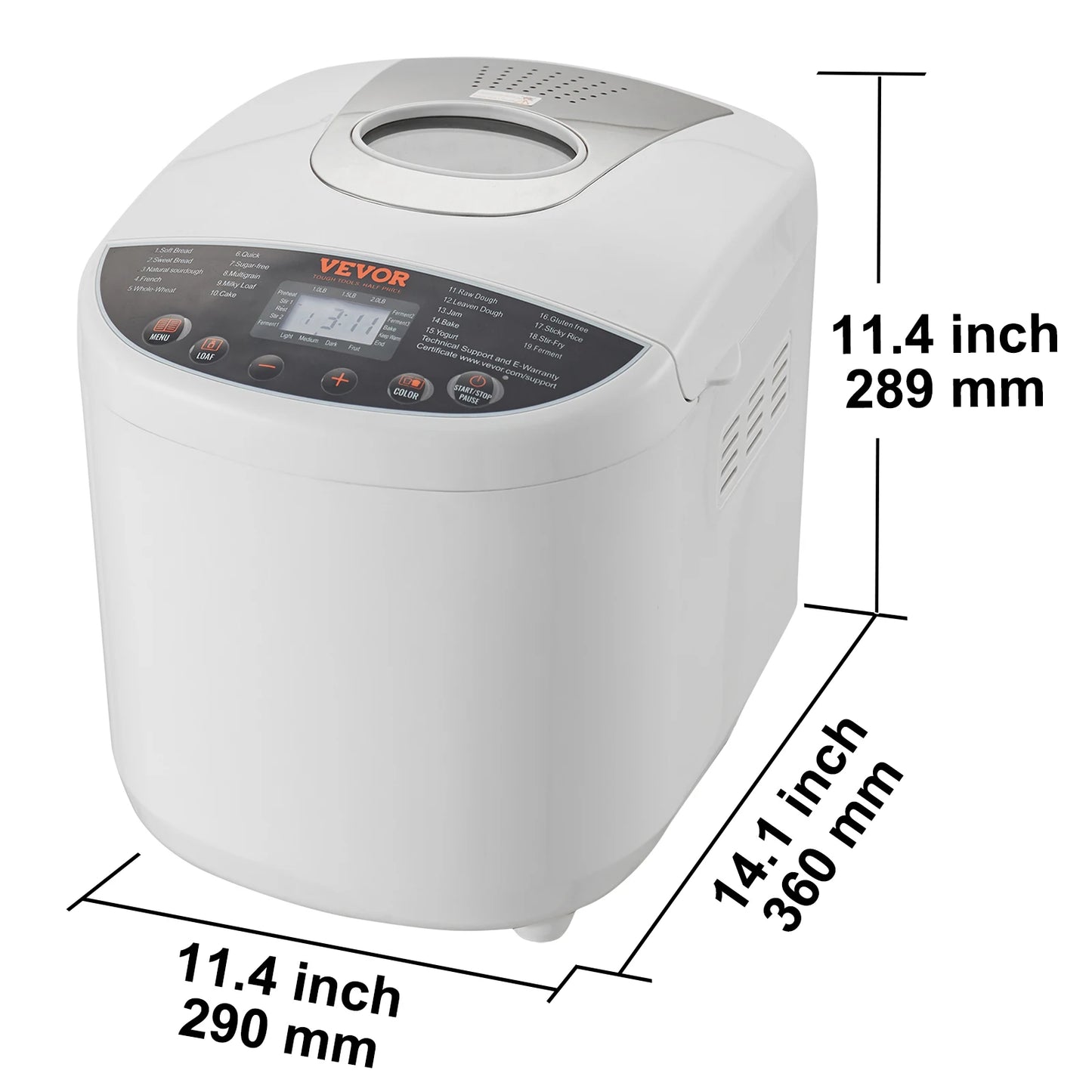 15-in-1 Automatic Bread Maker