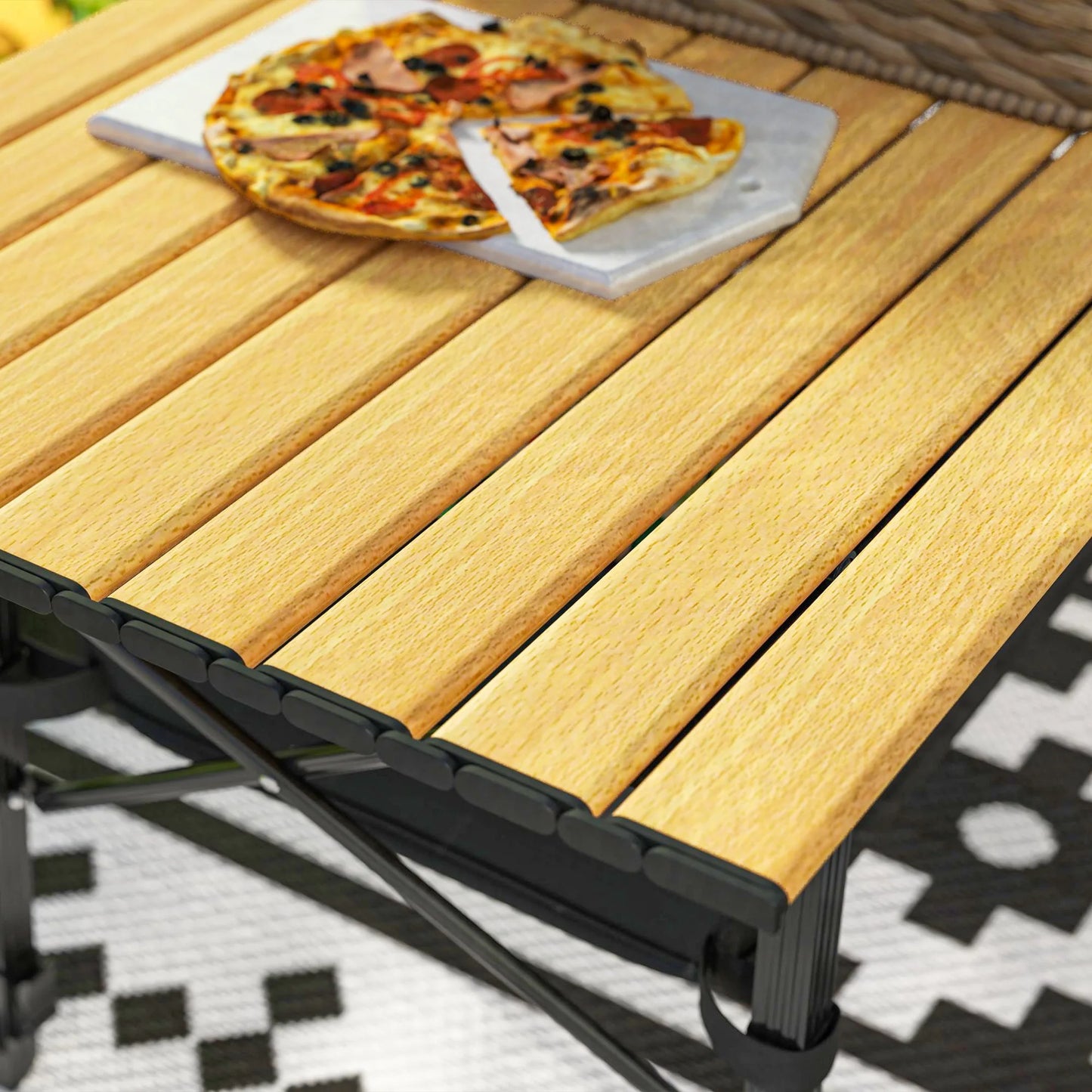 Height-Adjustable Folding Camping Table