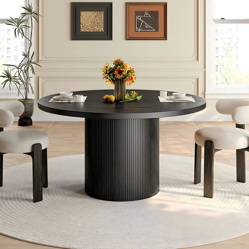 47-Inch Fluted Round Dining Table
