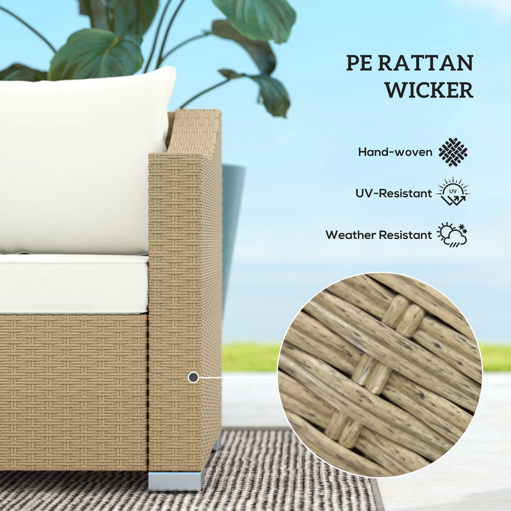 3-Seater Outdoor Wicker Sofa