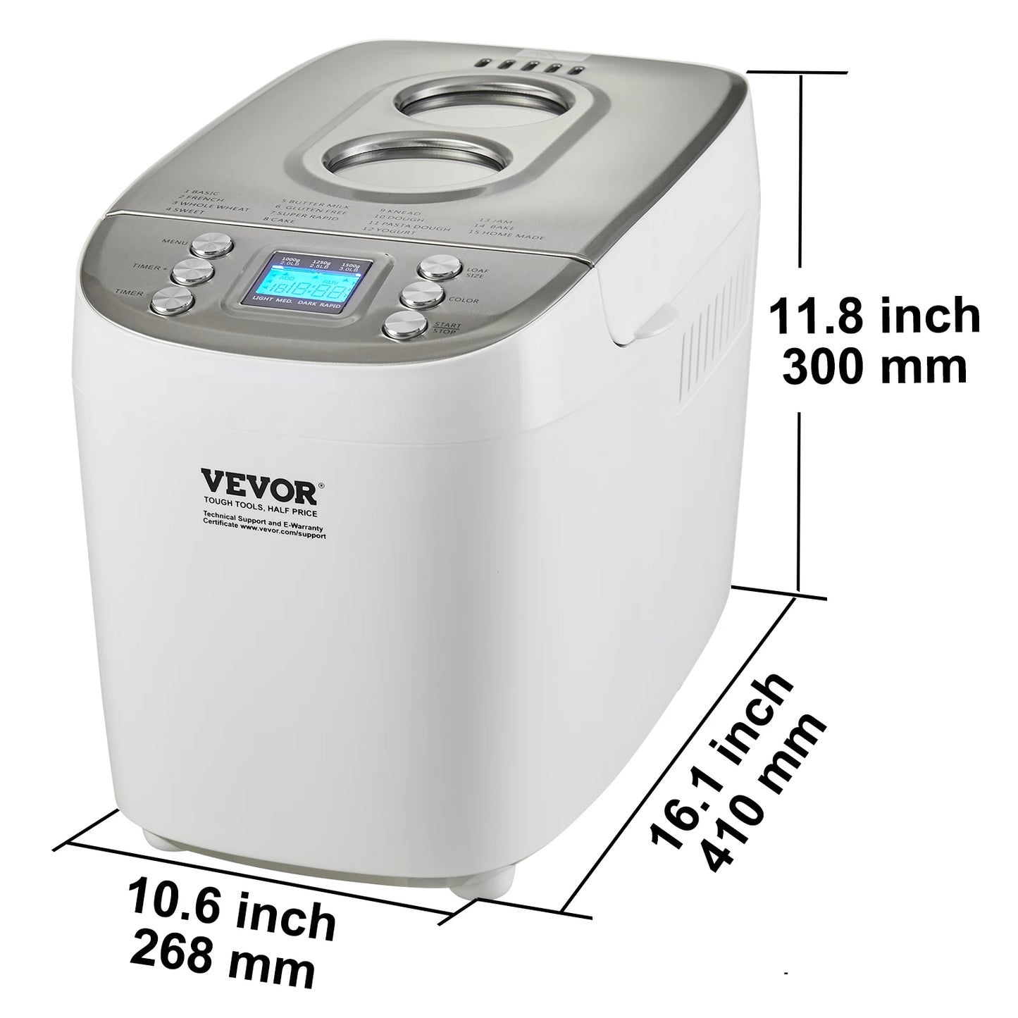 15-in-1 Automatic Bread Maker