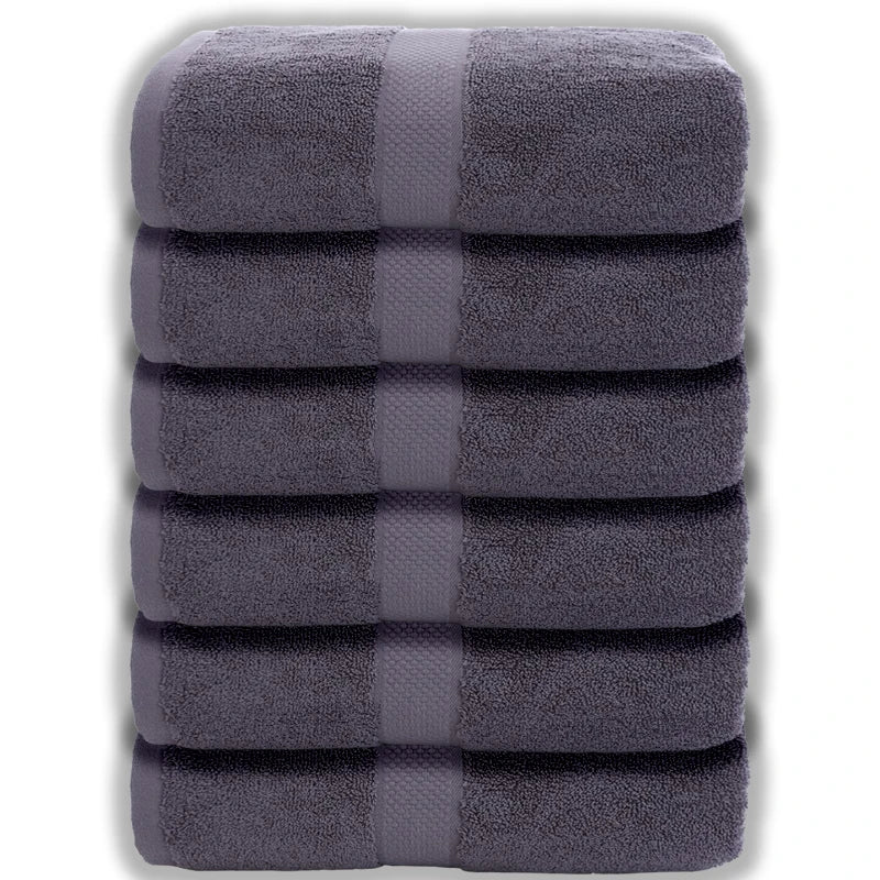 2/4/6pcs Cotton White Face Towels Set Soft Feel Hotel Towel Adult's and Children's Soft Comfortable Strong Water Absorption