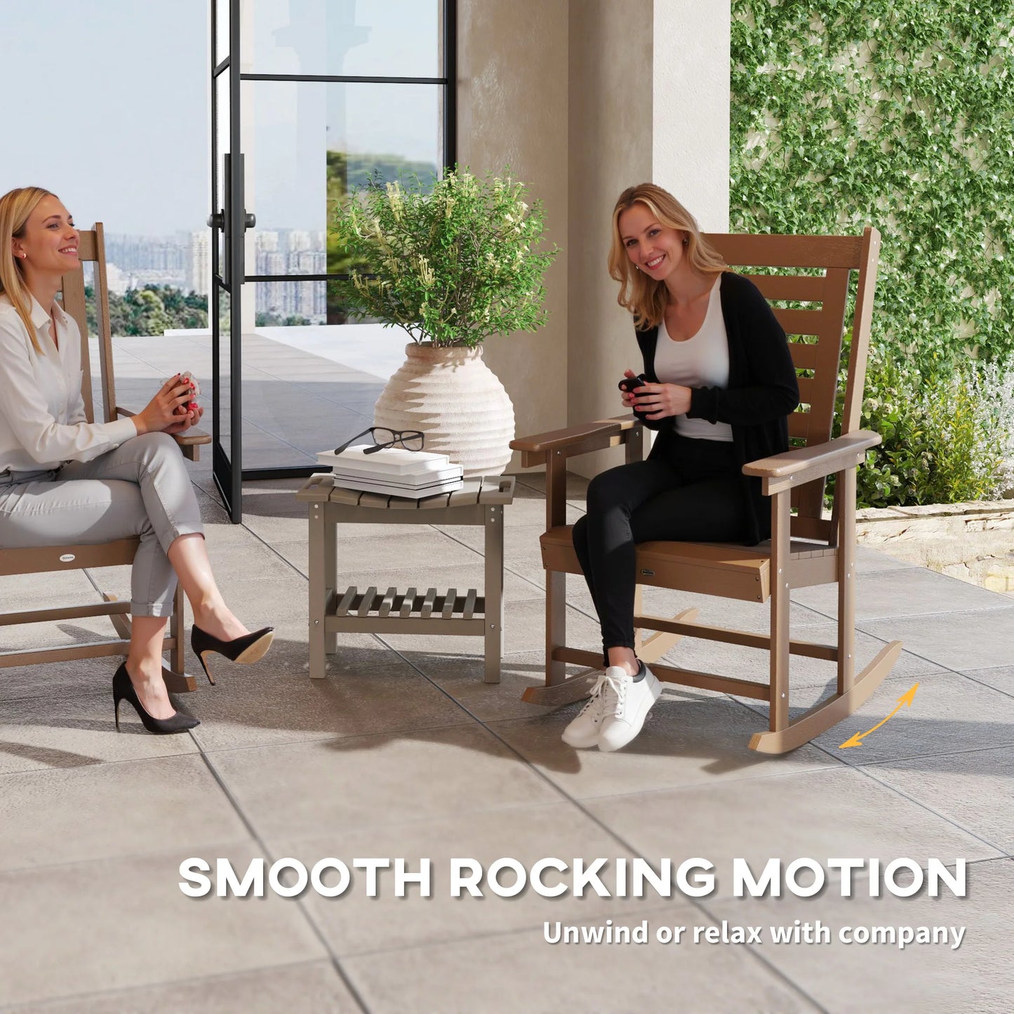 Set of 2 Outdoor Rocking Chairs
