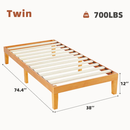Solid Wood Platform Bed Frame