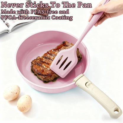 24-Piece Stackable Nonstick Cookware Set