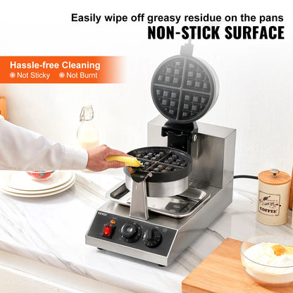 Commercial Round Electric Waffle Maker