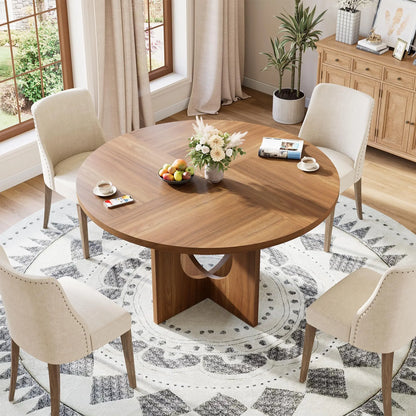 47-Inch Farmhouse Round Dining Table