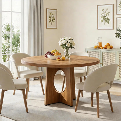 47-Inch Farmhouse Round Dining Table