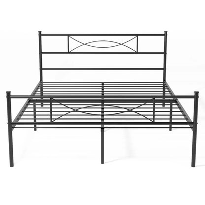 Metal Platform Bed with Underbed Storage