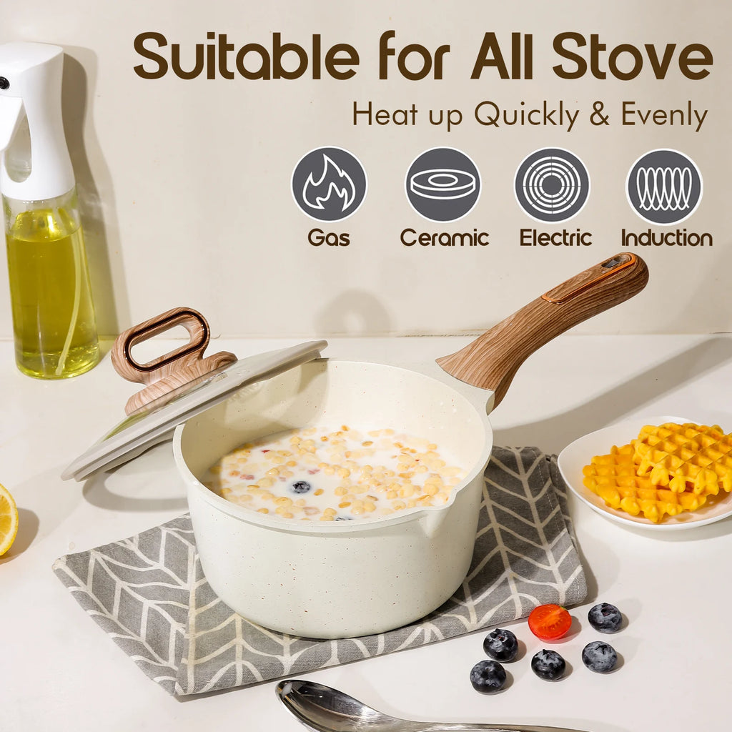 15-Piece Ceramic Nonstick Cookware Set