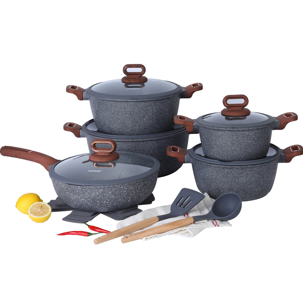15-Piece Ceramic Nonstick Cookware Set