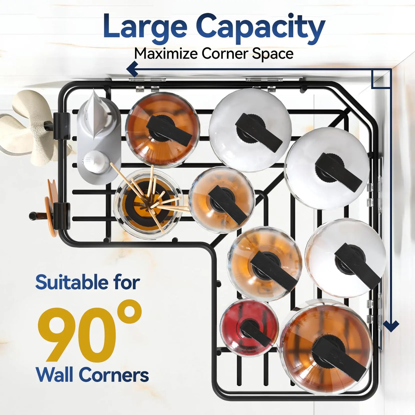 5-Piece Corner Shower Caddy Set