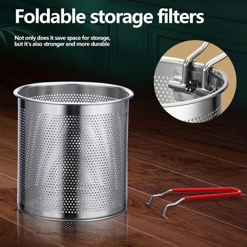 Stainless Steel Japanese Deep Frying Pot Set