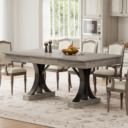 71-Inch Dining Table with 2 Drawers