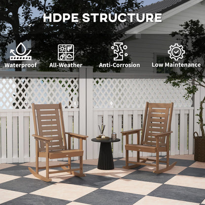 Set of 2 Outdoor Rocking Chairs