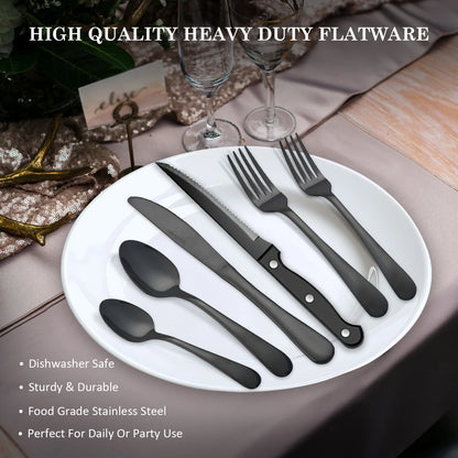 24-Piece Stainless Steel Flatware Set