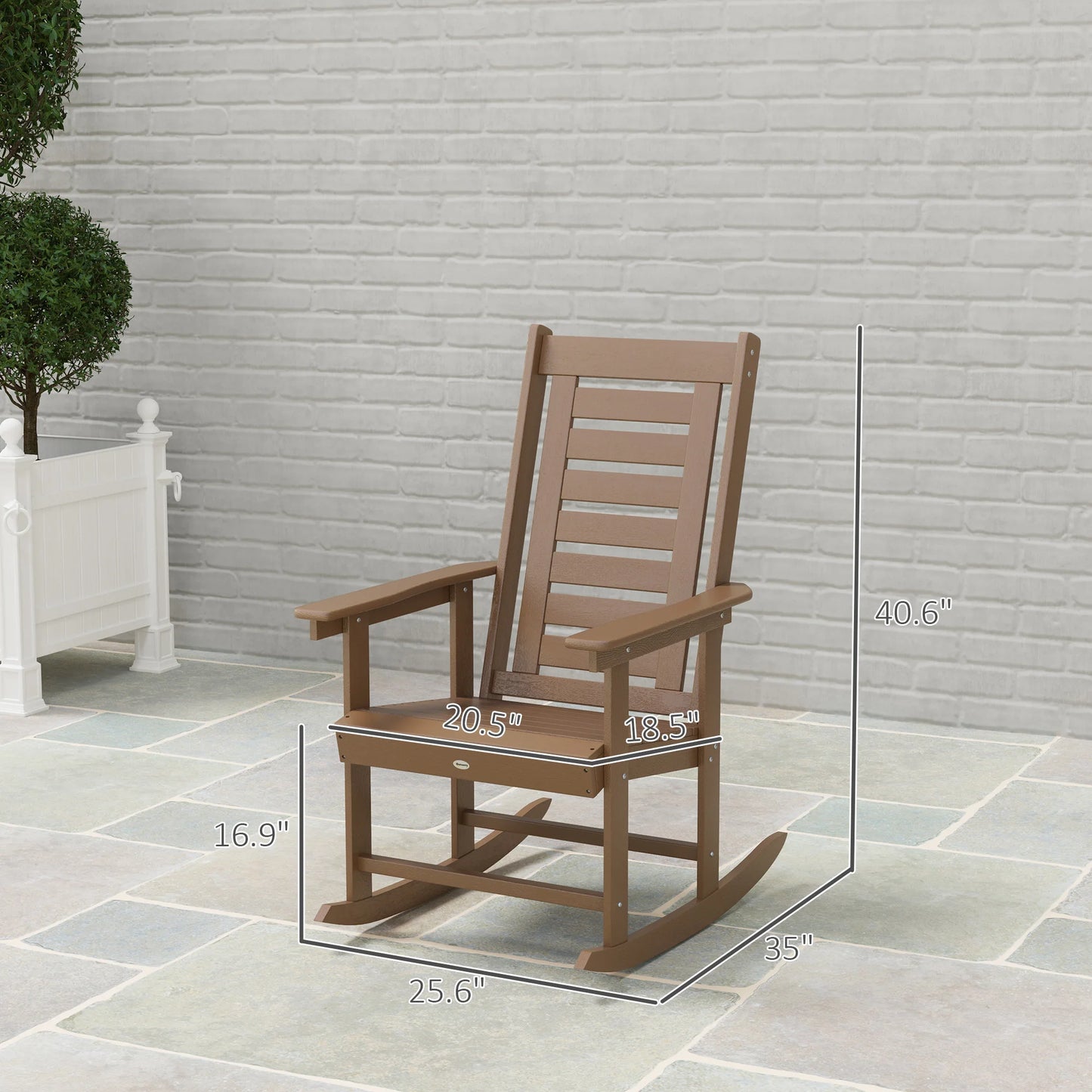Set of 2 Outdoor Rocking Chairs