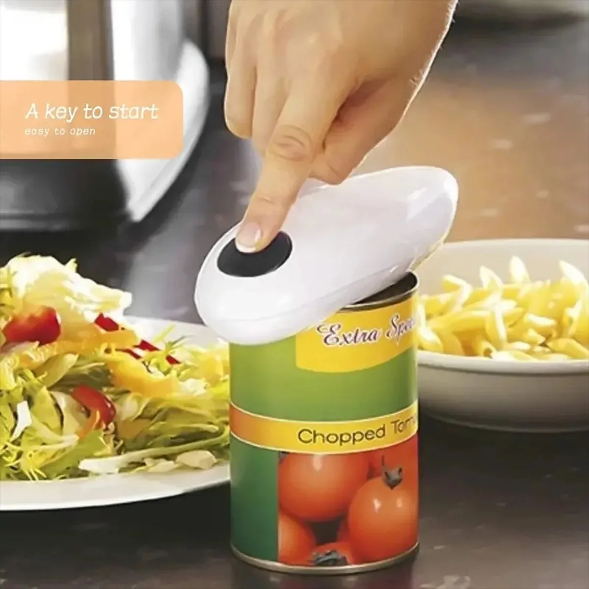 Automatic Electric Can Opener Handheld Battery Operated Safe Beer Bottle Opener for Jar Can Tin Kitchen Restaurant Bar Tools