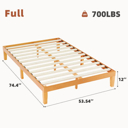 Solid Wood Platform Bed Frame