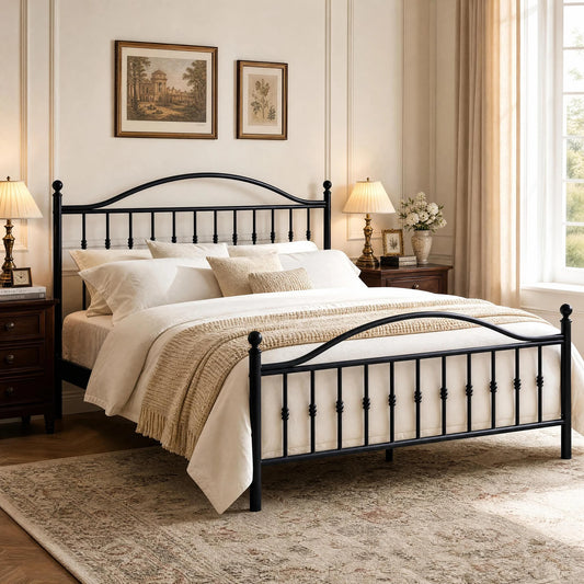 Victorian Metal Platform Bed Frame