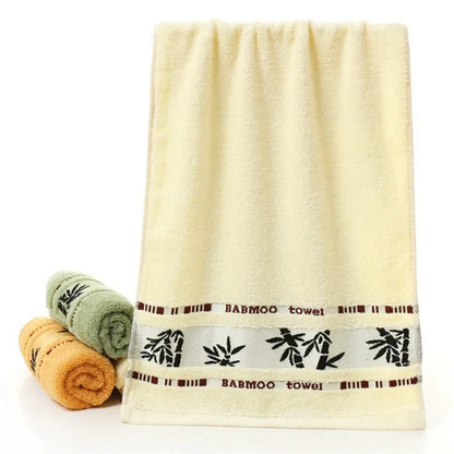 2-Piece Plush Bamboo Fiber Towel Set