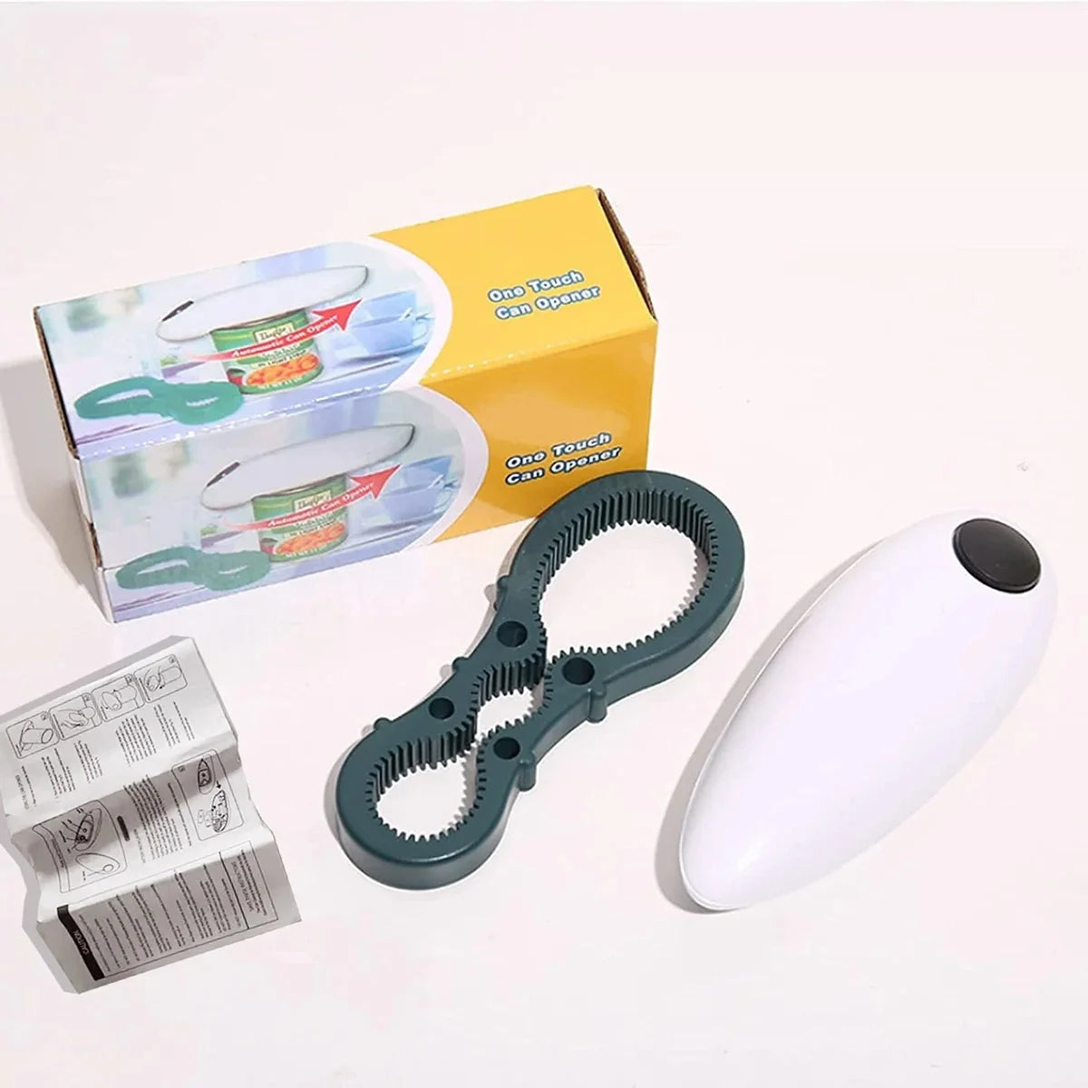Automatic Electric Can Opener Handheld Battery Operated Safe Beer Bottle Opener for Jar Can Tin Kitchen Restaurant Bar Tools