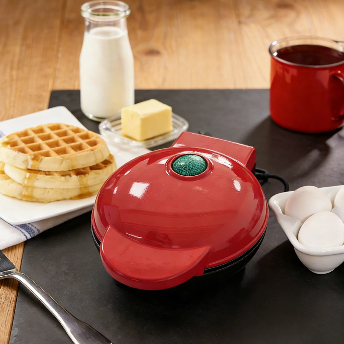 Mini Electric Sandwich and Waffle Maker