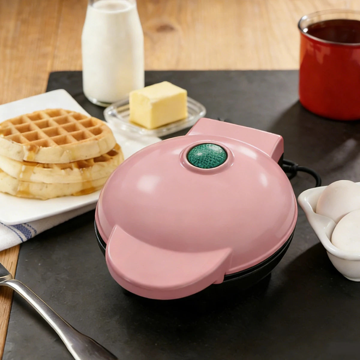 Mini Electric Sandwich and Waffle Maker