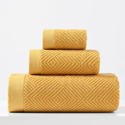 3-Piece Quick-Dry Cotton Towel Set