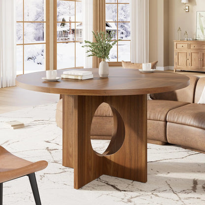 47-Inch Farmhouse Round Dining Table