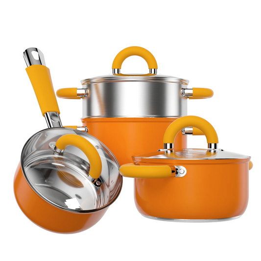 7-Piece Stainless Steel Cookware Set