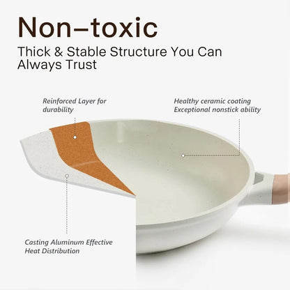 22-Piece Ceramic Nonstick Cookware Set