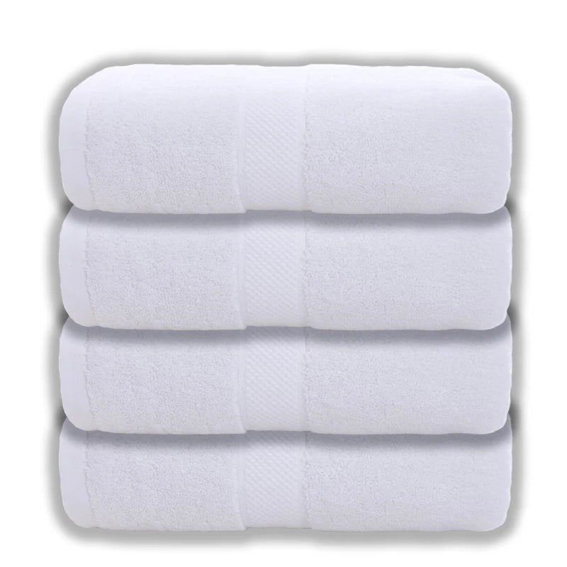 2/4/6pcs Cotton White Face Towels Set Soft Feel Hotel Towel Adult's and Children's Soft Comfortable Strong Water Absorption