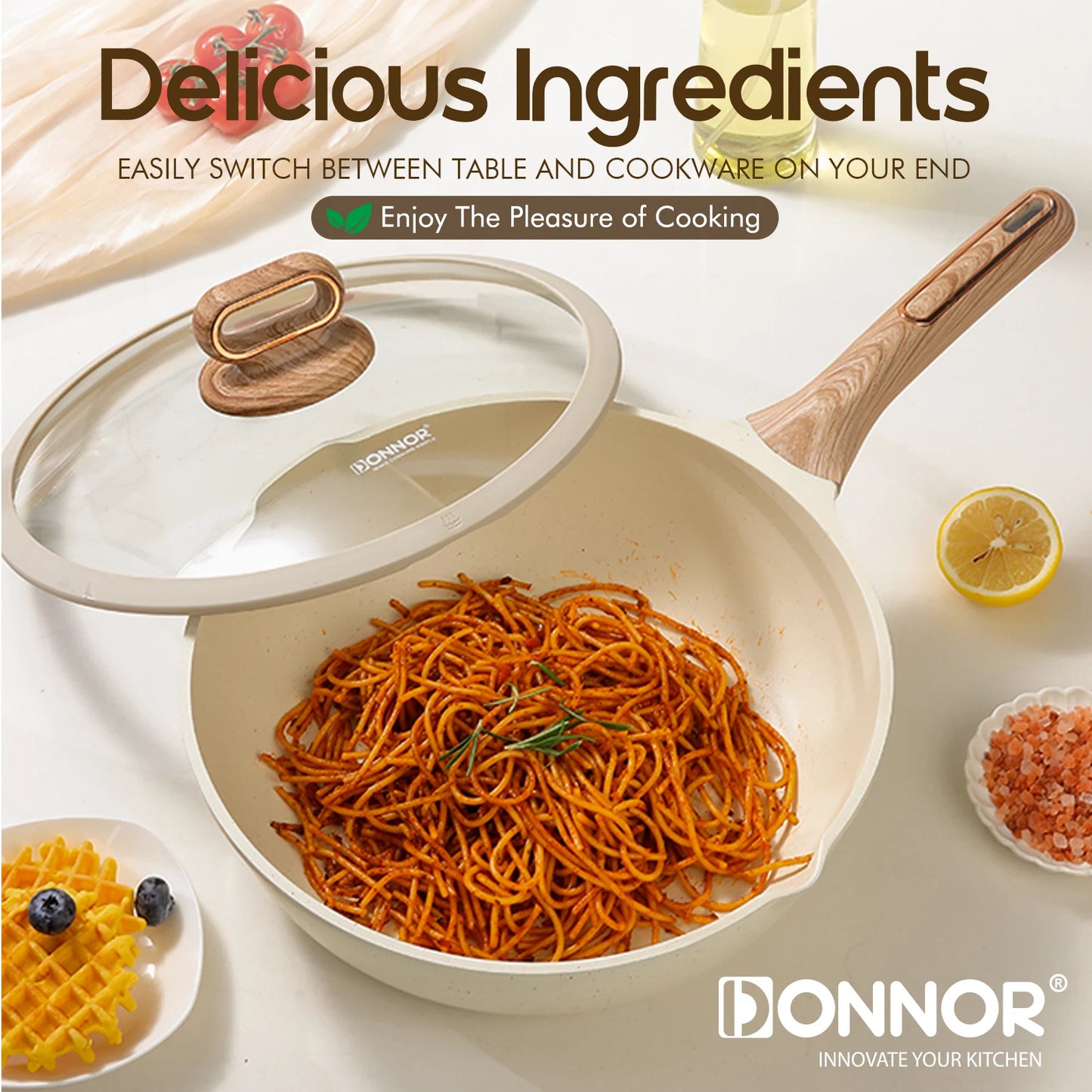 15-Piece Ceramic Nonstick Cookware Set