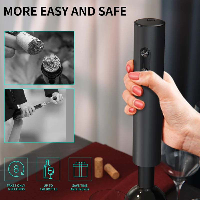 Electric Wine Opener Gift Set