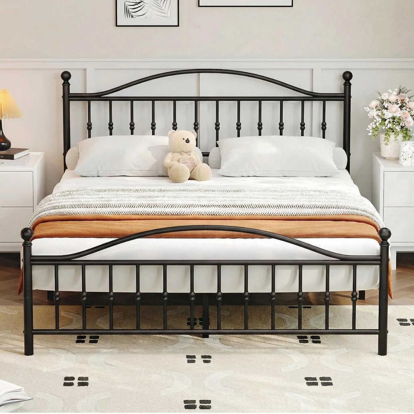 Victorian Metal Platform Bed Frame