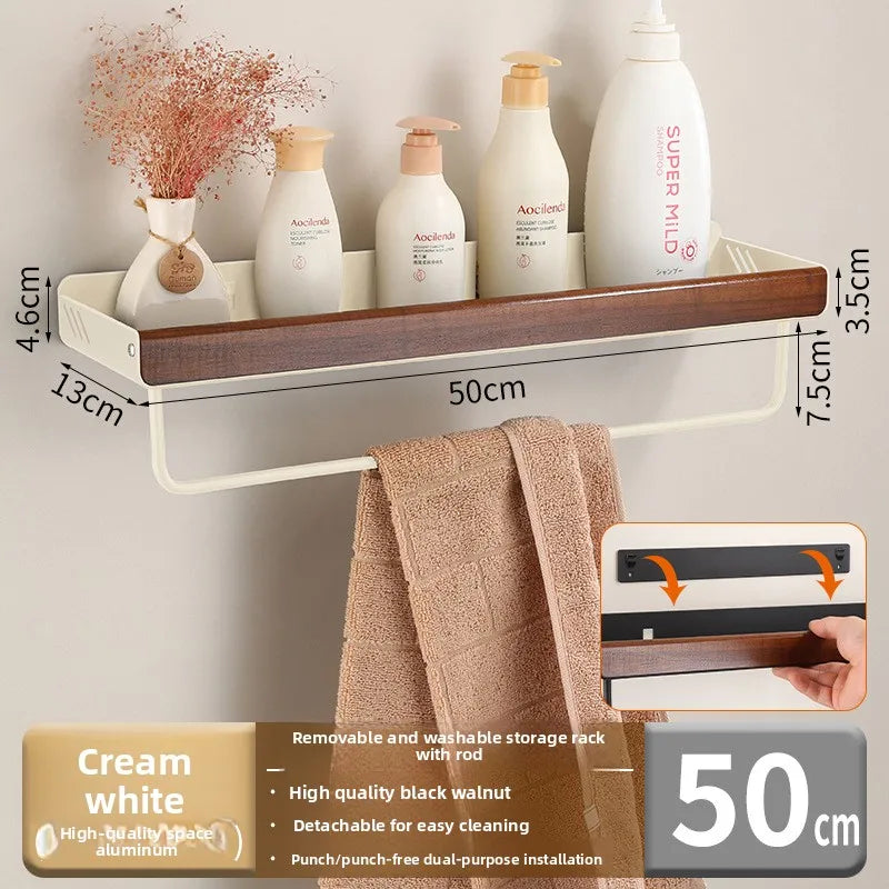 Aluminum Bathroom Storage Shelf