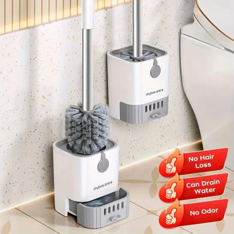 Wall-Mounted Toilet Brush and Holder Set