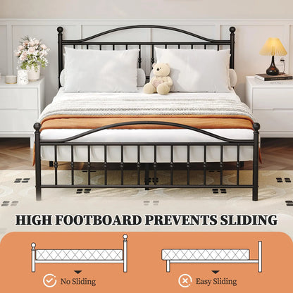 Victorian Metal Platform Bed Frame