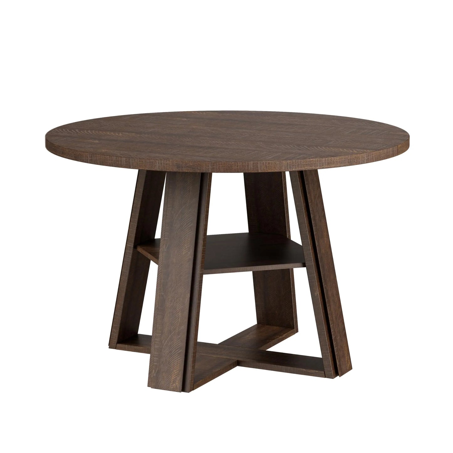 43-Inch Farmhouse Round Dining Table