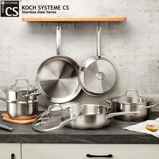10-Piece Stainless Steel Cookware Set