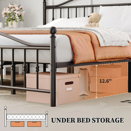 Victorian Metal Platform Bed Frame