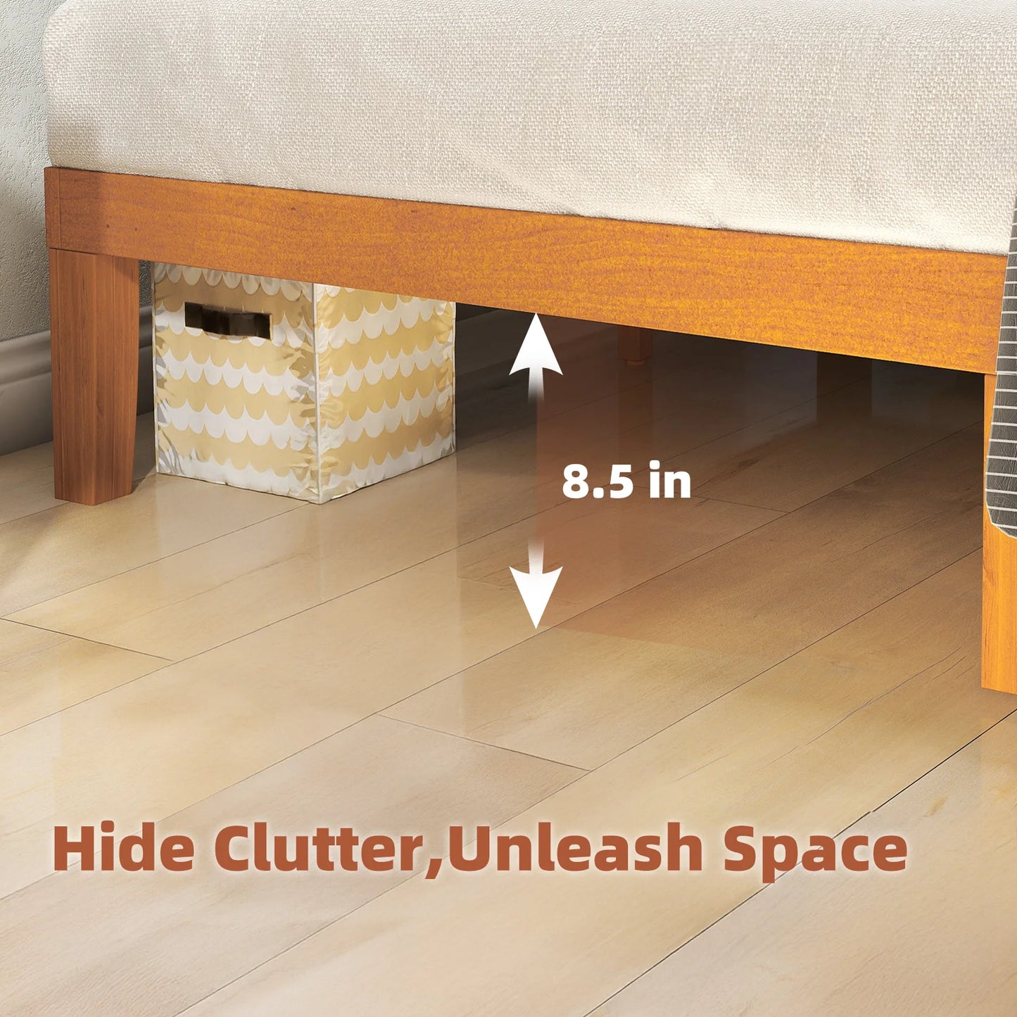 Solid Wood Platform Bed Frame