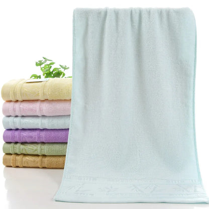 2-Piece Plush Bamboo Fiber Towel Set