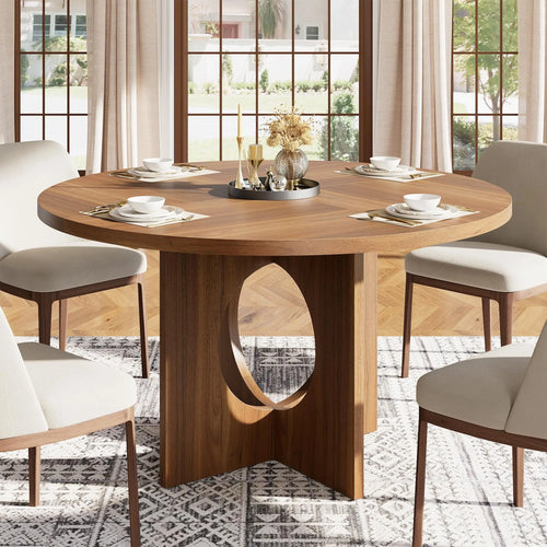 47-Inch Farmhouse Round Dining Table
