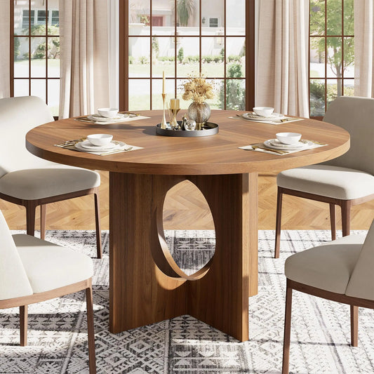 47-Inch Farmhouse Round Dining Table